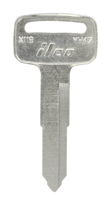 HILLMAN Traditional Key Automotive Key Blank Double For Yamaha Silver