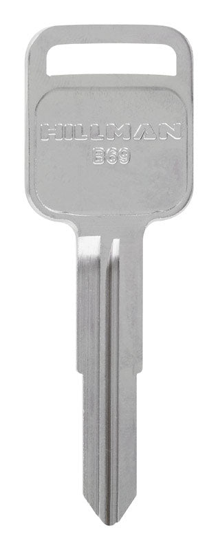 HILLMAN Traditional Key Automotive Key Blank Double For GM Silver
