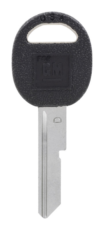 HILLMAN Traditional Key Automotive Key Blank Single For GM Black/Silver