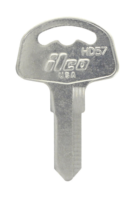 HILLMAN Traditional Key Automotive Key Blank Double For Honda Black/Silver