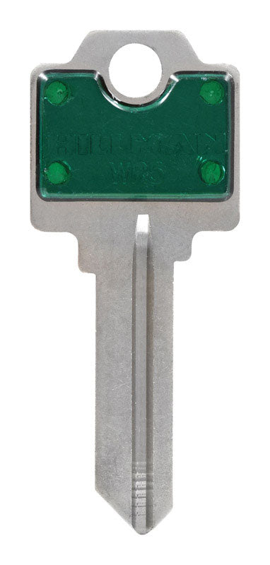 HILLMAN ColorPlus Traditional Key House/Office Key Blank Single Green