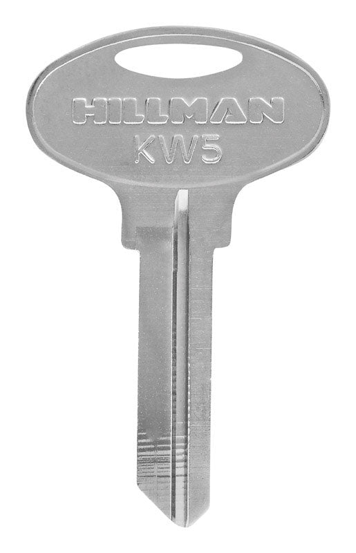 HILLMAN Traditional Key House/Office Key Blank 66 Single For Kwikset Locks Silver