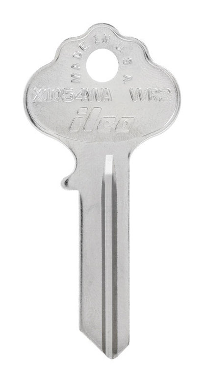 HILLMAN Traditional Key House/Office Key Blank 1054 Double Silver