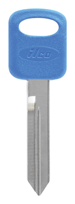 HILLMAN ColorPlus Traditional Key Automotive Key Blank Double For Ford Blue/Silver