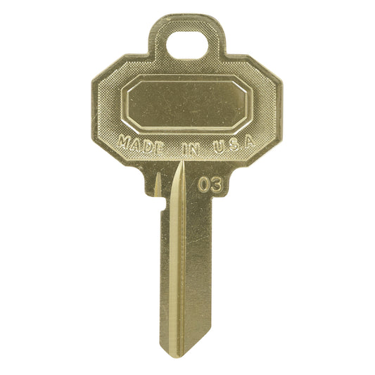HILLMAN Baldwin House/Office Universal Key Blank Single Gold