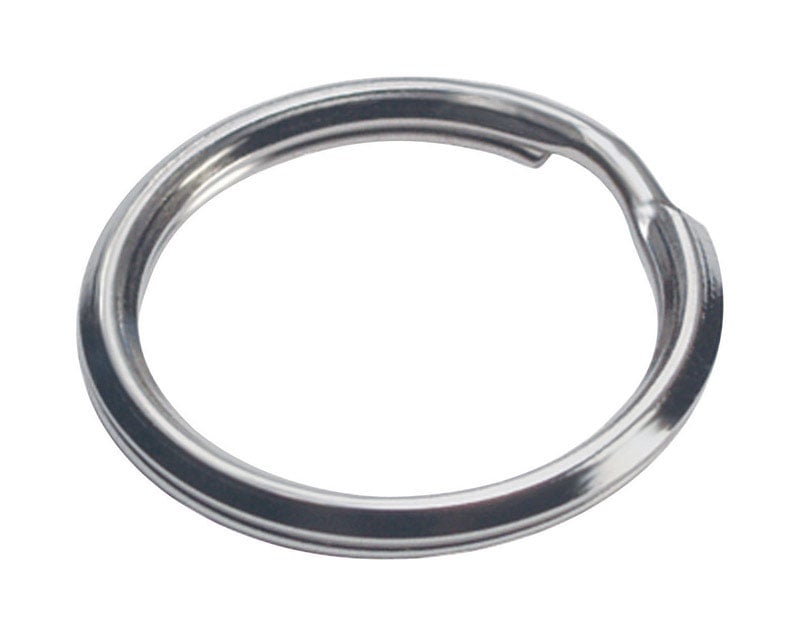 HILLMAN Tempered Steel Silver Split Rings/Cable Rings Key Ring