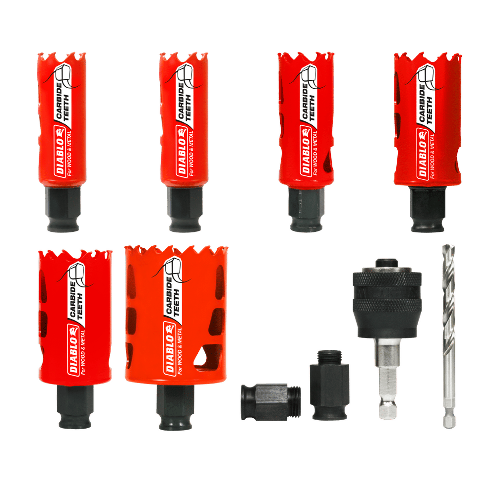 Diablo Mandrel 2-3/8 in. L Hole Saw Kit Arbor Included