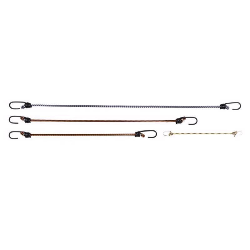 Keeper Assorted Bungee Cord Set 18 in. L X 0.315 in. 6 pk