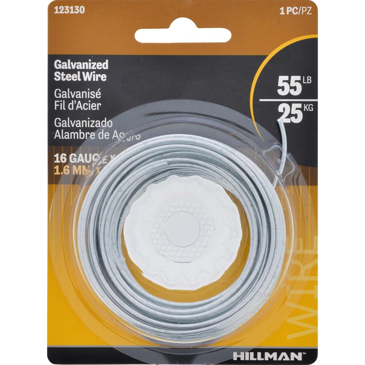 HILLMAN 25 ft. L Galvanized Steel 16 Ga. Hobby Wire