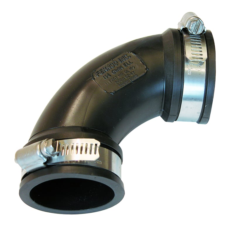 Fernco Schedule 40 1-1/2 in. Hub X 1-1/2 in. D Hub PVC Elbow 1 pk