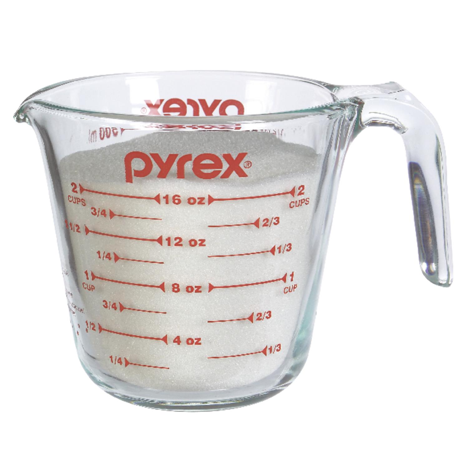 Pyrex 2 cups Glass Clear Measuring Cup