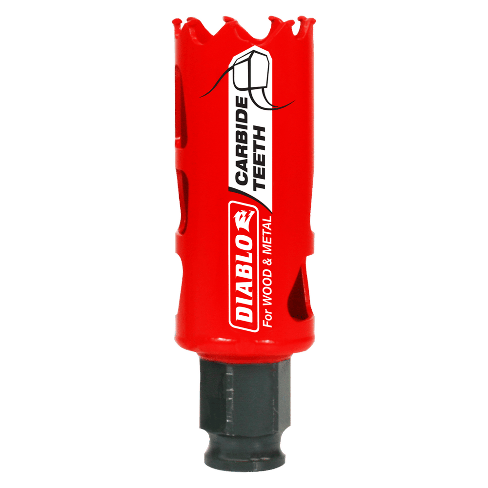 Diablo Snap-Lock Plus 1-1/8 in. Carbide Tipped 2-3/8 in. L X 3/8 in. D Hole Saw