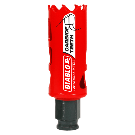 Diablo Snap-Lock Plus 1-1/8 in. Carbide Tipped 2-3/8 in. L X 3/8 in. D Hole Saw
