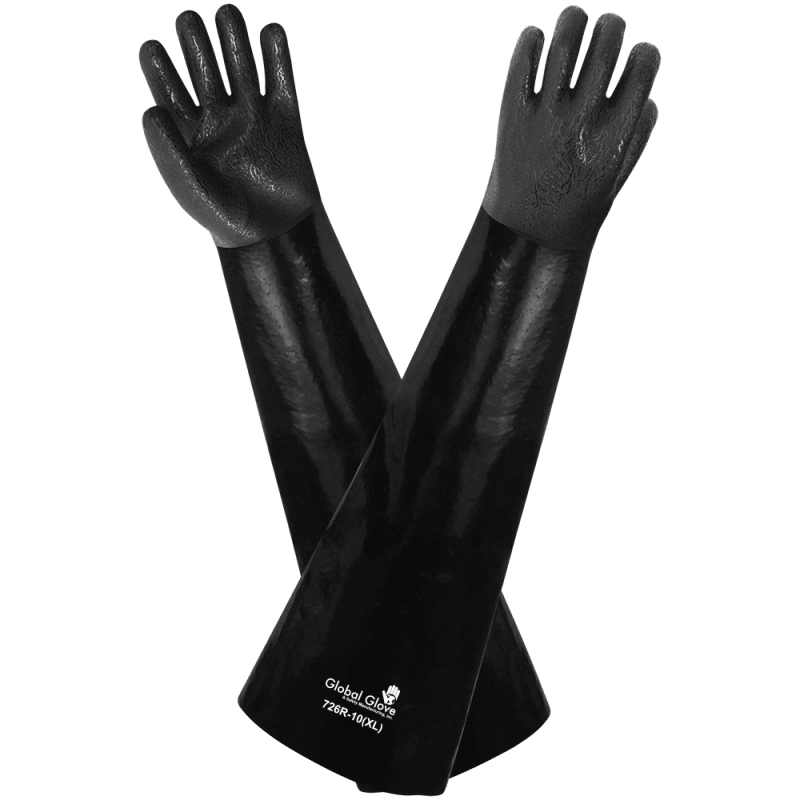 Skytec 726R Chemical Resistant Supported Neoprene, PVC and Nitrile Gloves
