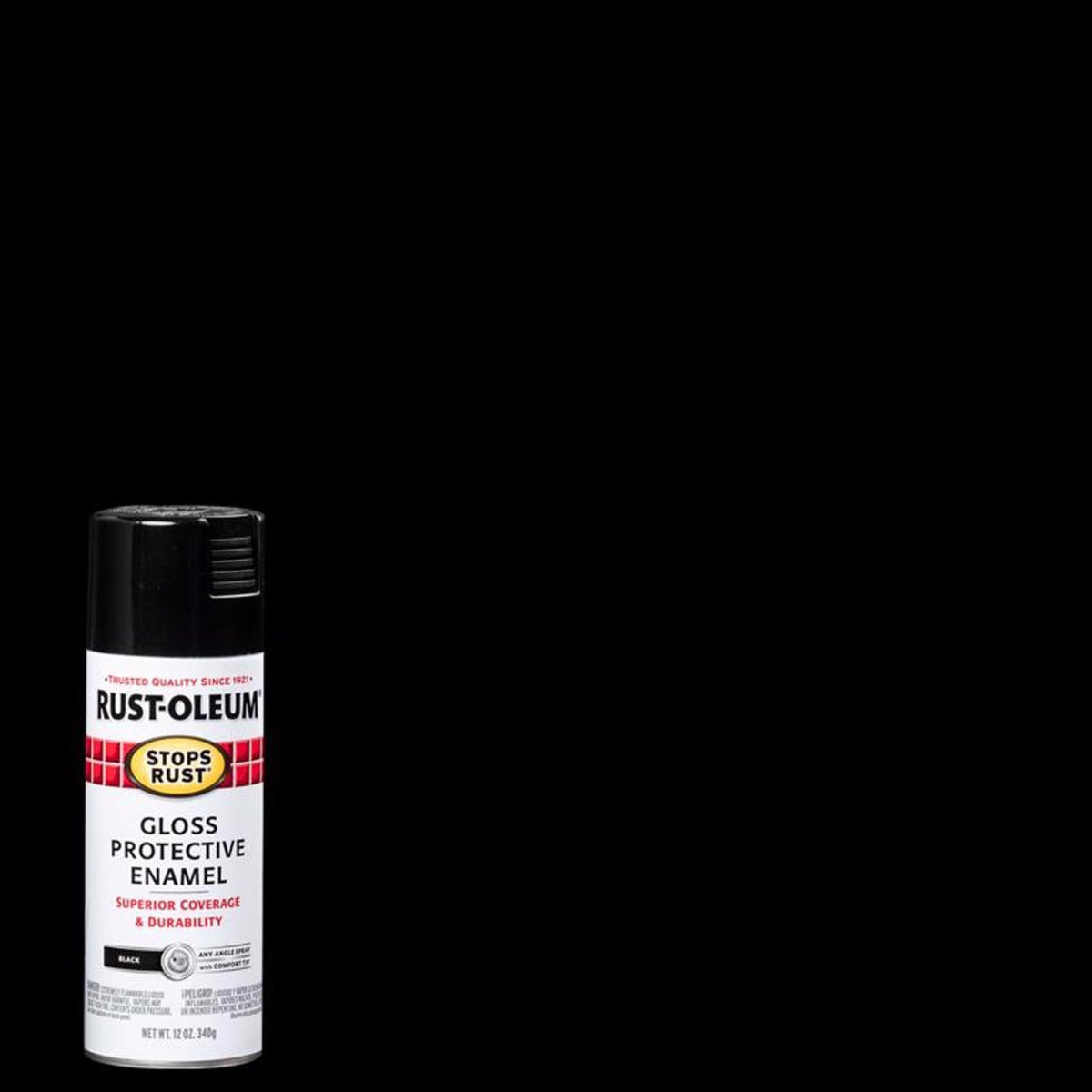 SPRYPAINT GLOSSBLACK12OZ