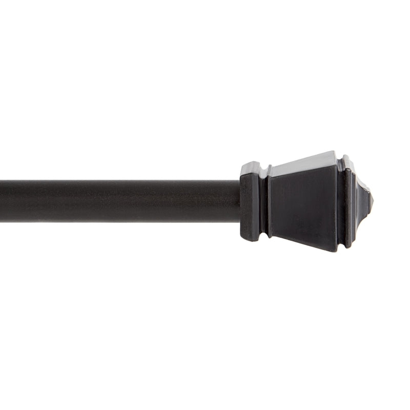 Kenney Black Traditional/Transitional Cafe Rod 48 in. L X 84 in. L