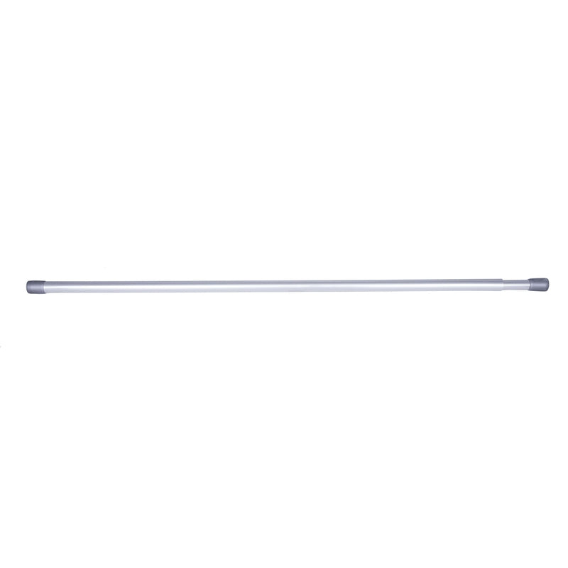 Kenney Silver Traditional/Transitional Tension Rod 28 in. L X 48 in. L