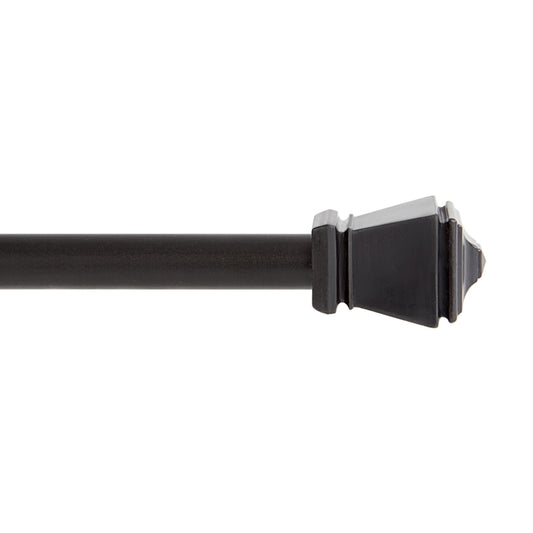 Kenney Black Traditional/Transitional Cafe Rod 28 in. L X 48 in. L