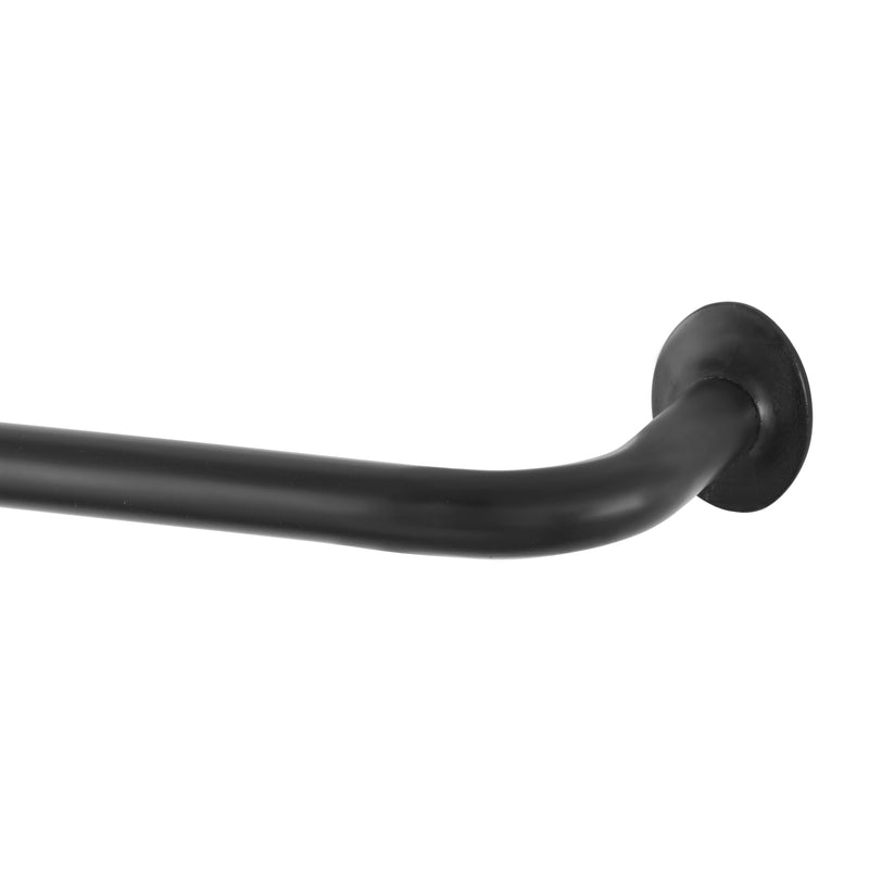 Kenney Sun Zero Black Modern/Contemporary Curtain Rod 28 in. L X 48 in. L