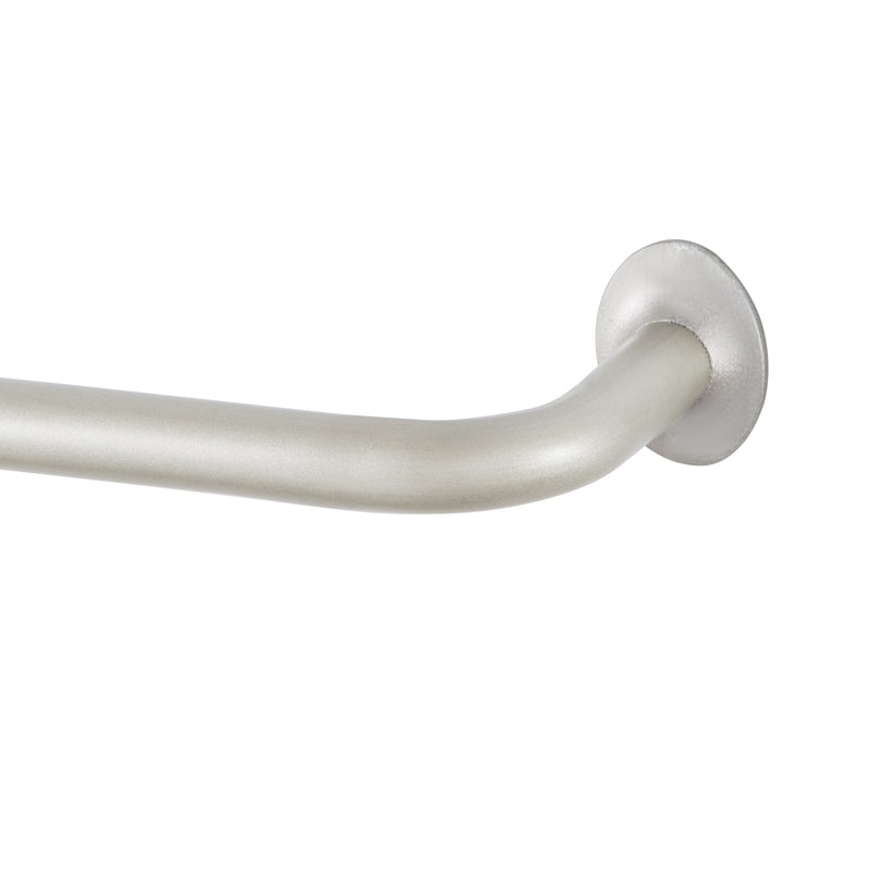 Kenney Sun Zero Satin Silver Silver Modern/Contemporary Curtain Rod 48 in. L X 86 in. L