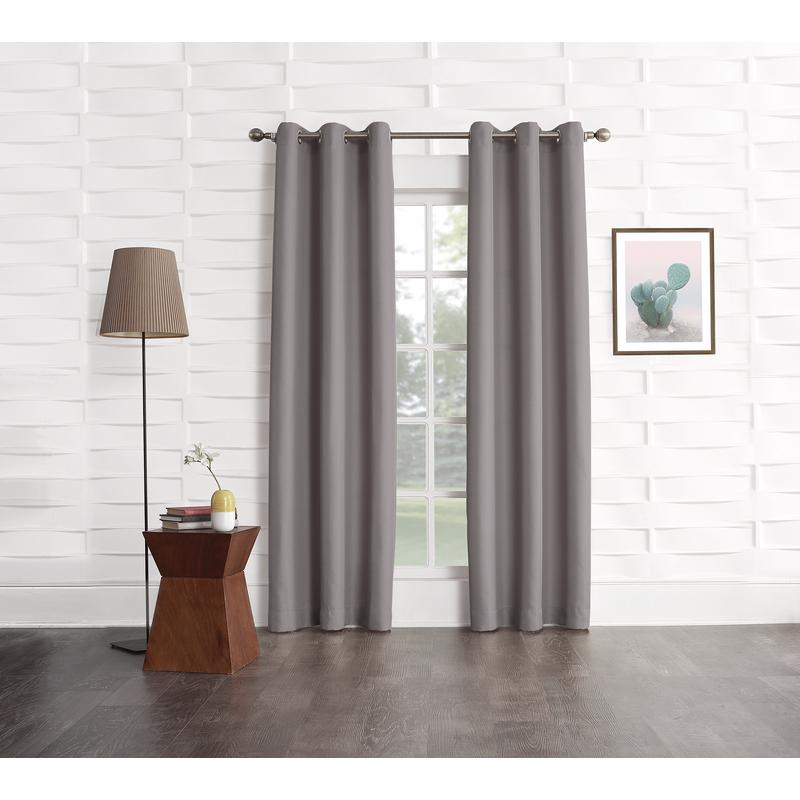 No. 918 Webster Gray Curtain 80 in. W