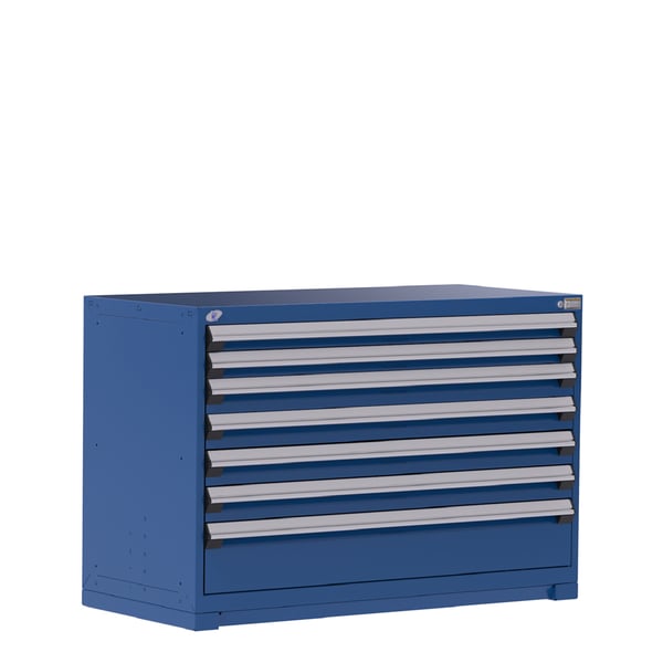 Heavy-Duty Stationary Cabinet , 7 Drawers (54"W X 27"D X 36"H)