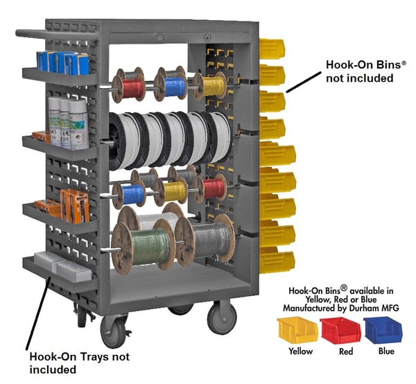 Durham Mobile Wire Spool Rack