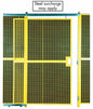 High Security Wire Partition System: Full Height Single Slide Doors