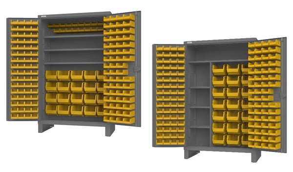 Durham Heavy Duty Cabinets with Hook-On-Bins & Shelves