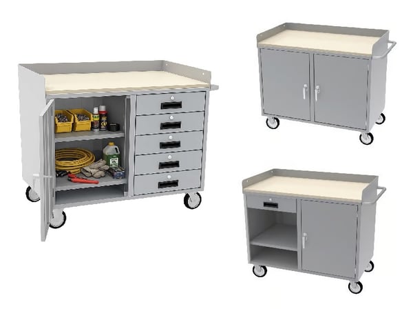 Heavy Duty Mobile Cabinet Workbenches