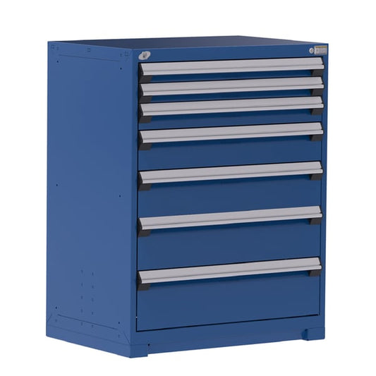 Heavy-Duty Stationary Cabinet (With Compartments), 7 Drawers (36"W X 18"D X 46"H)