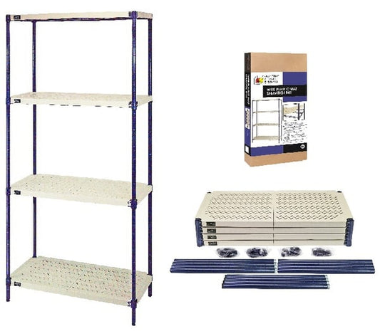 Quantum Wire Plastic Mat Shelving Units