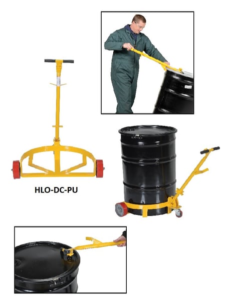 Lo-profile Drum Caddies with Bung Wrench Handle