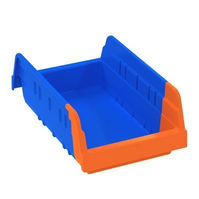 Bin, Kanban, 12x4x4 Blue Orange