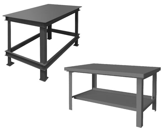Durham Super Heavy-Duty Workbenches with Top Shelf