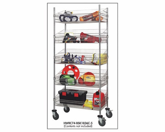 Quantum Storage Complete Post Basket Mobile Unit