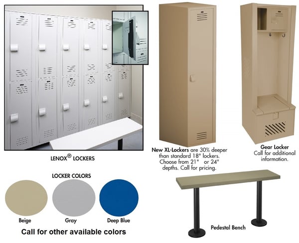 Lenox® Plastic Locker Options