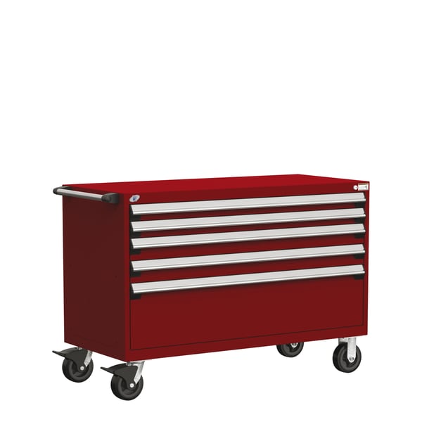R Mobile Cabinet, With Partitions, 5 Drawers (54"W X 27"D X 37 1/2"H)
