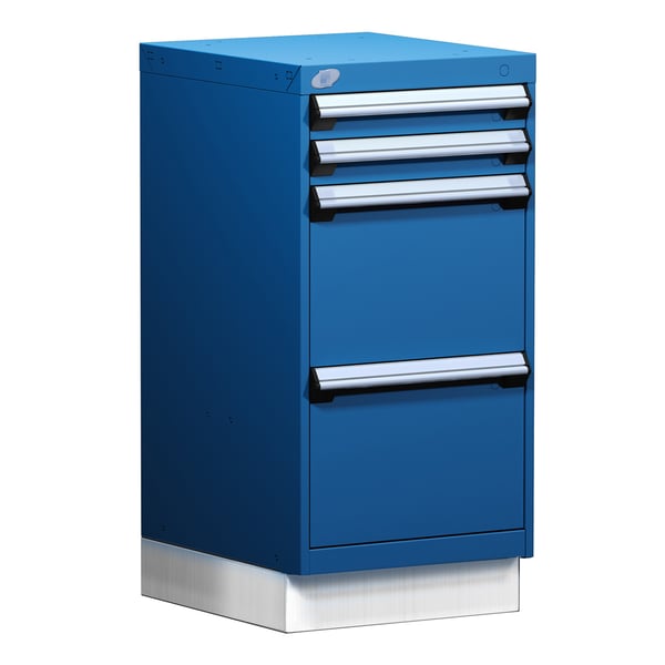 L Cabinet With Partitions, With Base (18"W X 21"D X 38"H)