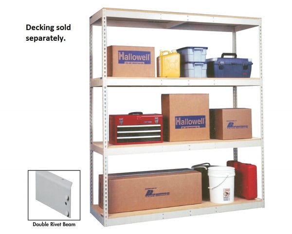 Hallowell Rivetwell™ Shelving With Double Rivet Beam