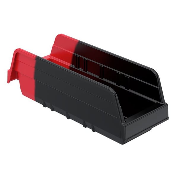 Bin,Kanban Two-Tone,Black With Orange,18x4x4,12per Box