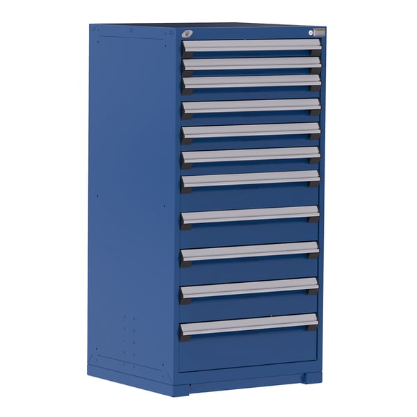 Heavy-Duty Stationary Cabinet , 11 Drawers (30"W X 27"D X 60"H)
