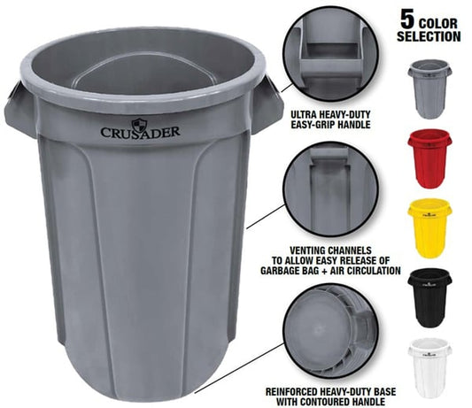 Quantum Crusader Round Trash Cans