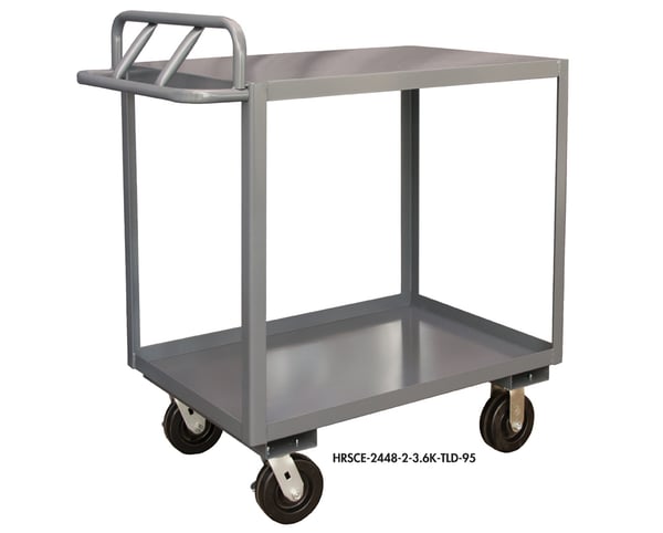 Durham Rolling Stock Cart with Ergonomic Handle