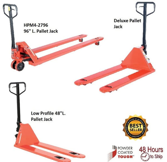 Deluxe & Low-Profile Pallet Jacks