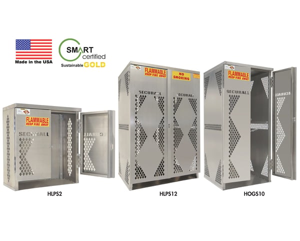 Solid-Aluminum Lp/Og Cylinder Cabinets