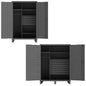Durham Heavy Duty Wardrobe Cabinets with Pegboard Doors