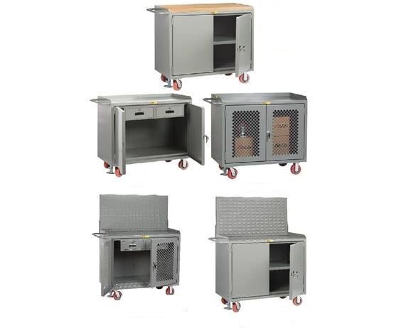 48" Wide Mobile Cabinet Benches