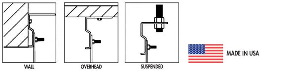 Singer Safety Prod. Universal Strip Door Hardware