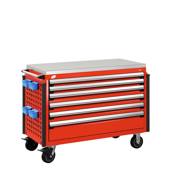 R Mobile Cabinet, 6 Drawers (48"W X 24"D X 39 1/2"H)